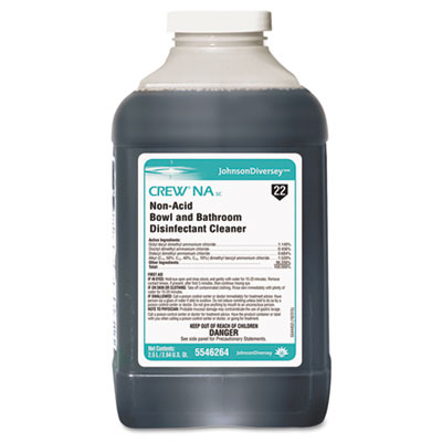 Crew Non-Acid Bowl and Bathroom Cleaner, 2.5 L Bottle, 2/Carton Crew Non-Acid Bowl and Bathroom Cleaner, 2.5 L Bottle, 2/Carton